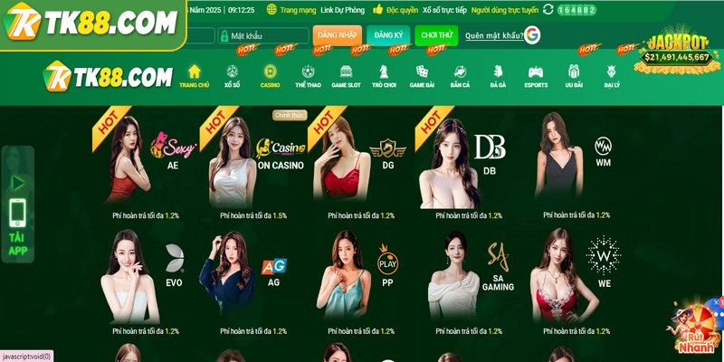Casino TK88 quy tụ trò chơi đình đám mang đến trải nghiệm giải trí đỉnh cao 