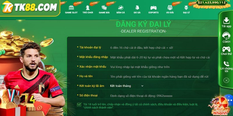 Sau khi được phê duyệt, bạn sẽ nhận hợp đồng hợp tác từ nhà cái
