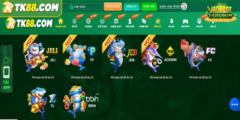 Bắn cá là một trong những sảnh chơi cực hot, thu hút nhiều bet thủ tham gia